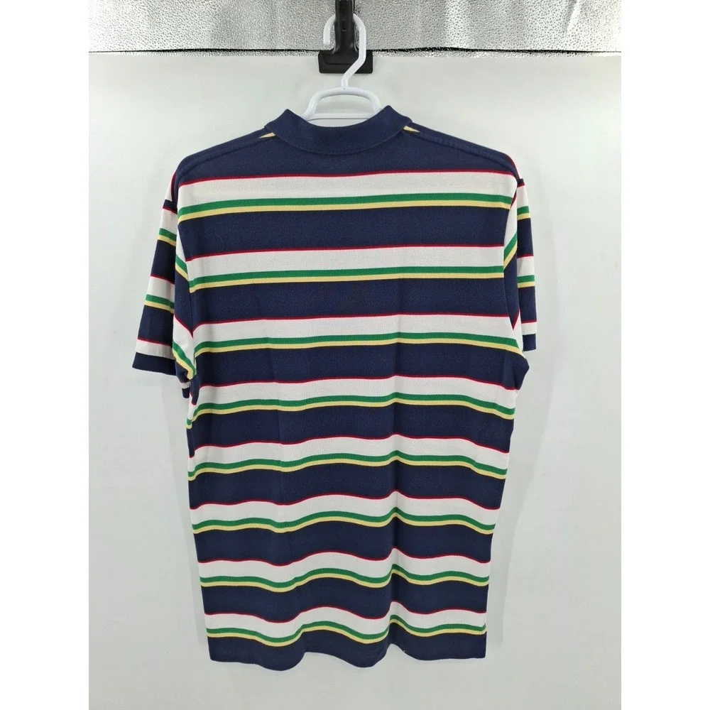 Polo Ralph‎ Lauren XL Striped Colorful Short Sleeve Polo Shirt Knit Cotton